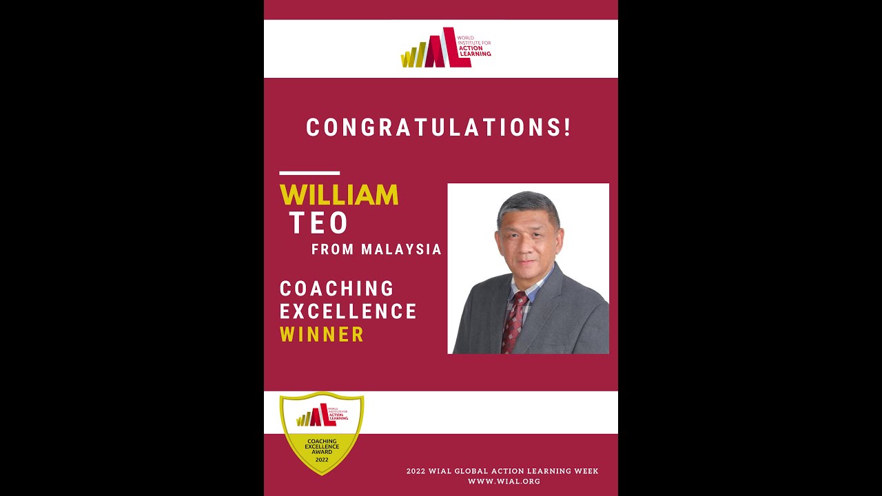 2022 WIAL Coaching Excellence Award  - William Teo (Malaysia)