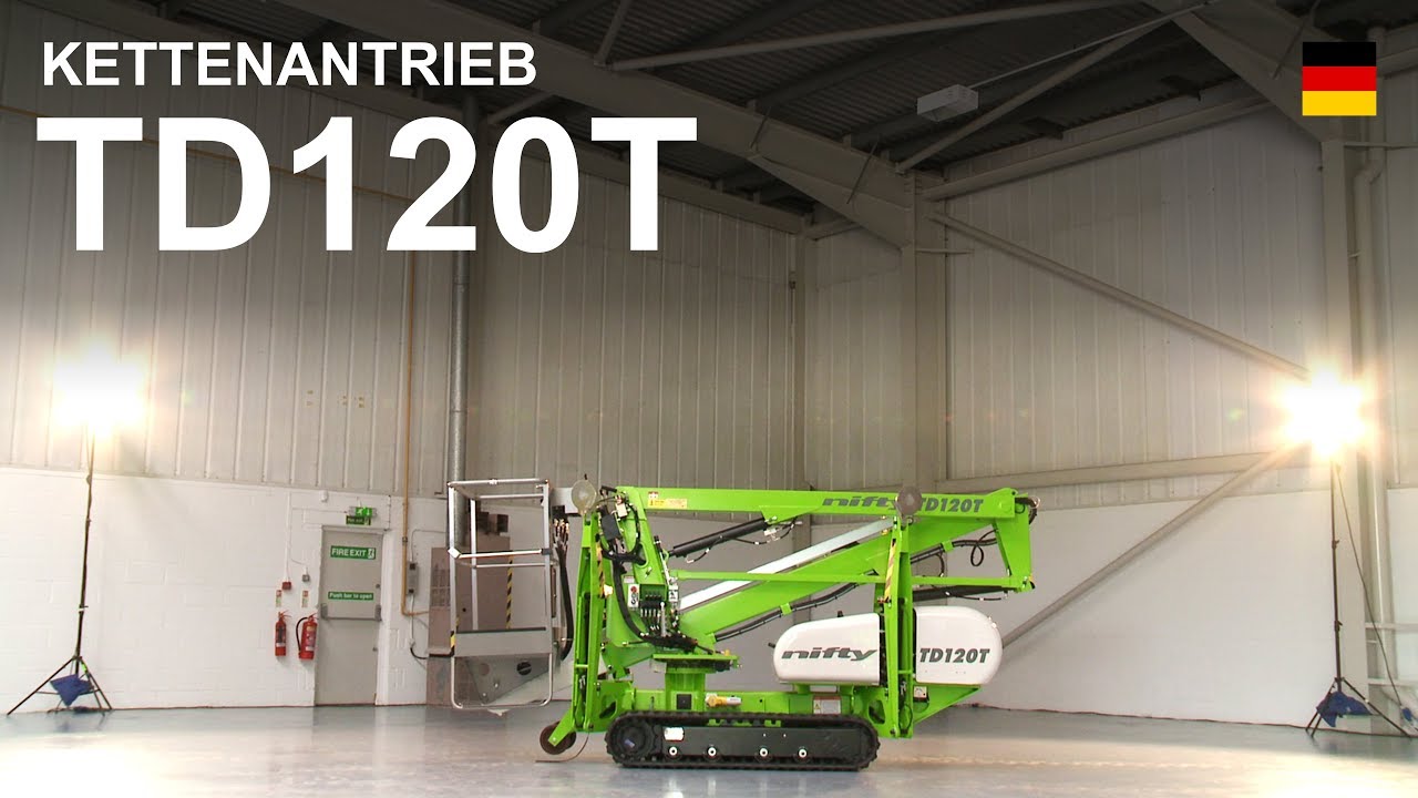 TD120T Produktvideo | Kettenantrieb von Niftylift