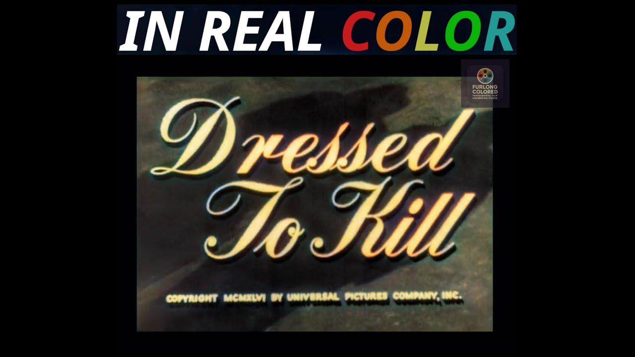 🕵️ Sherlock Holmes — The Code — aka, Dressed to Kill  (1946) — In Real Color — Full Movie — 1080p