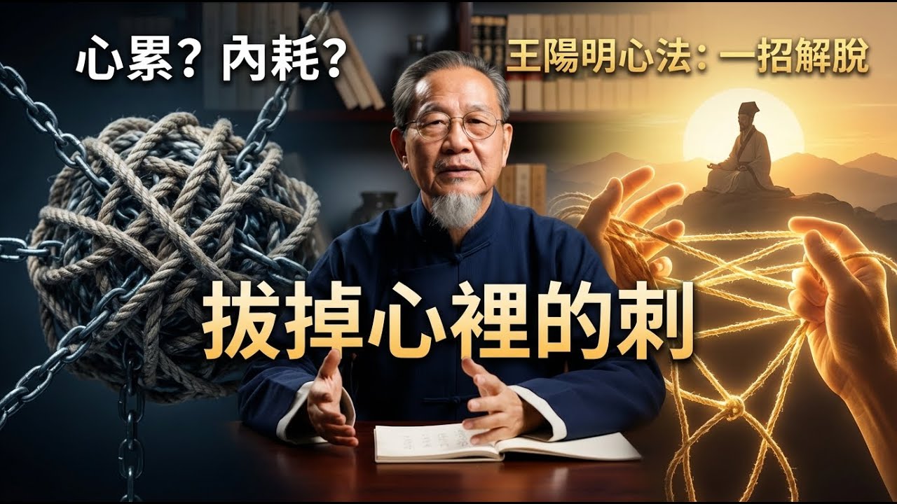 王陽明：為什麼你總是覺得心累？不是因為沒錢，而是這根「刺」沒拔掉。聽完這席話，治好你幾十年的精神內
