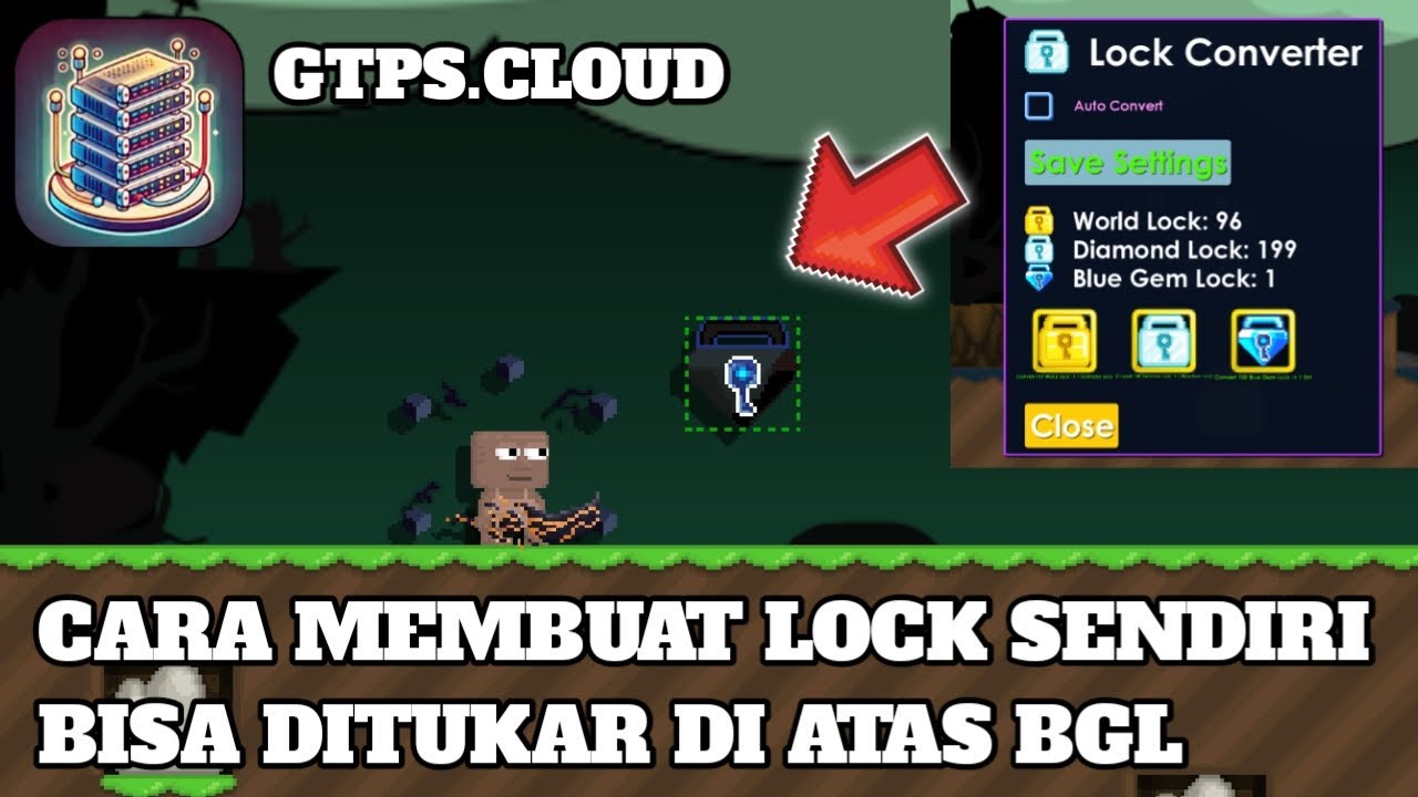 CARA MEMBUAT COSTUM ITEM LOCK SENDIRI DI GTPS DAN BISA DI CONVERT ATAU DI TUKARKAN DI ATAS BGL 😱😱