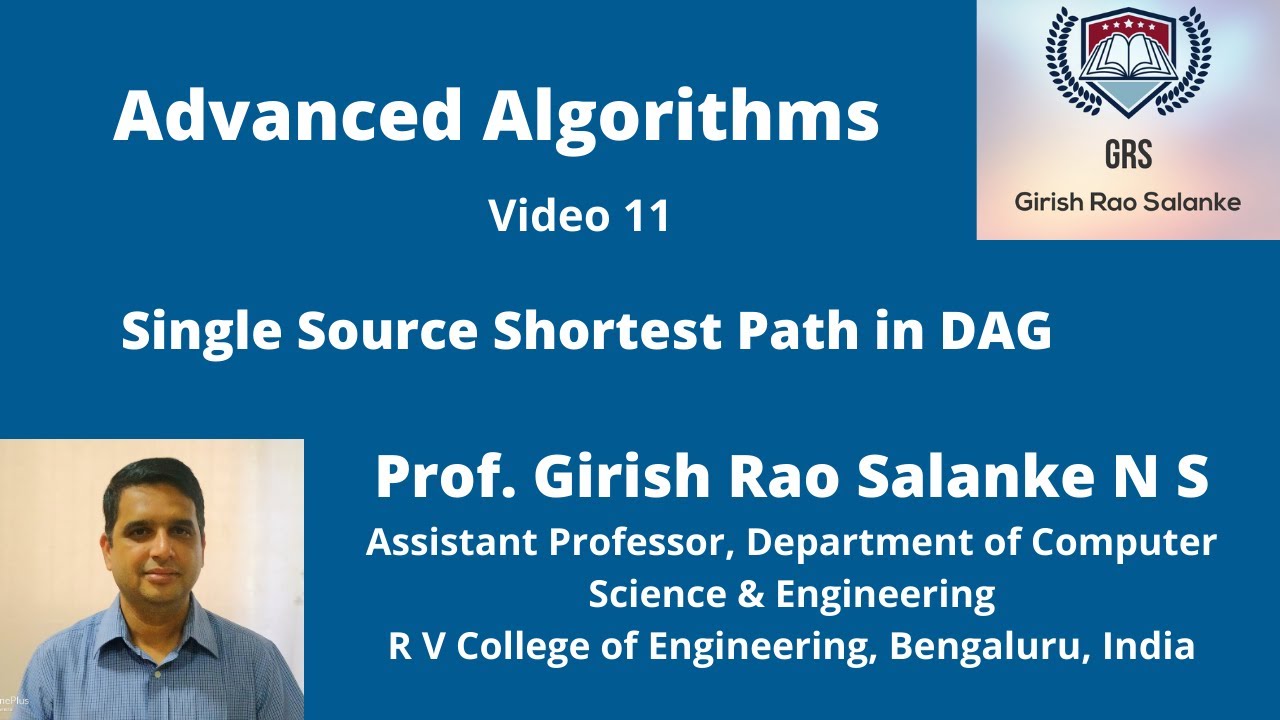 11  Single Source Shortest Path in DAG