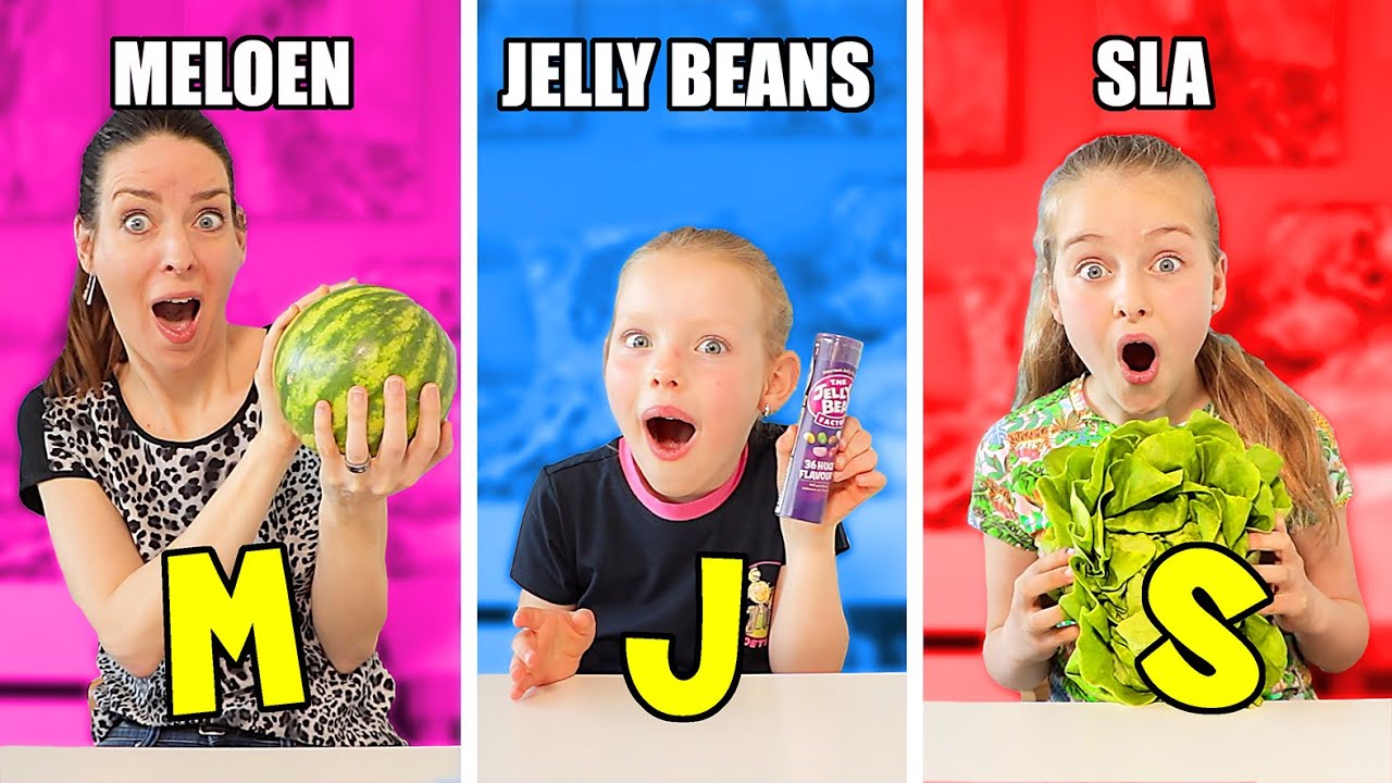 24 UUR ALLEEN ETEN & DRINKEN WAT MET DE EERSTE LETTER VAN ONZE NAAM BEGINT!! &hearts;DeZoeteZusjes&hearts;