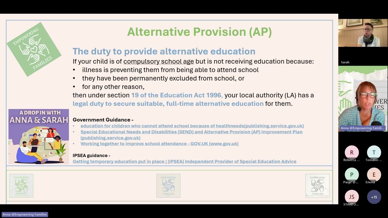 Alternative Provision? How do I get AP put in place?