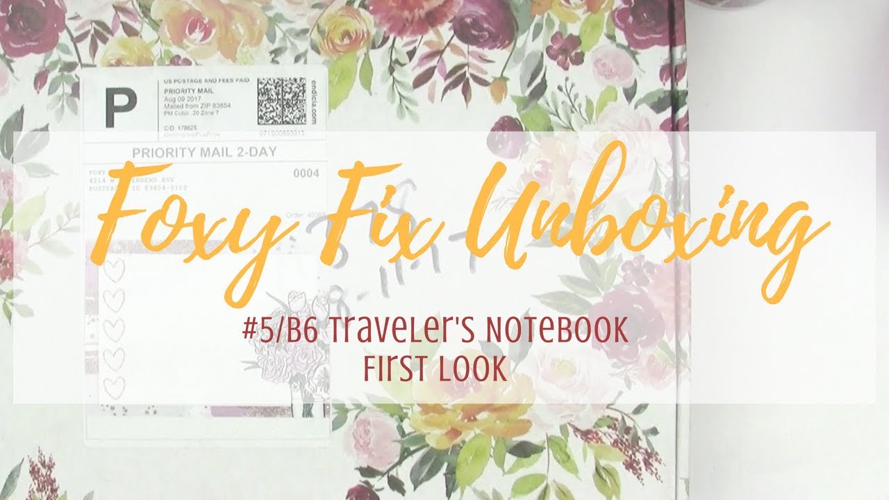 Foxy Fix - #5 Sugar Cherry Pie Single Travelers Notebook - B6 Unboxing - Vlogust Video 6