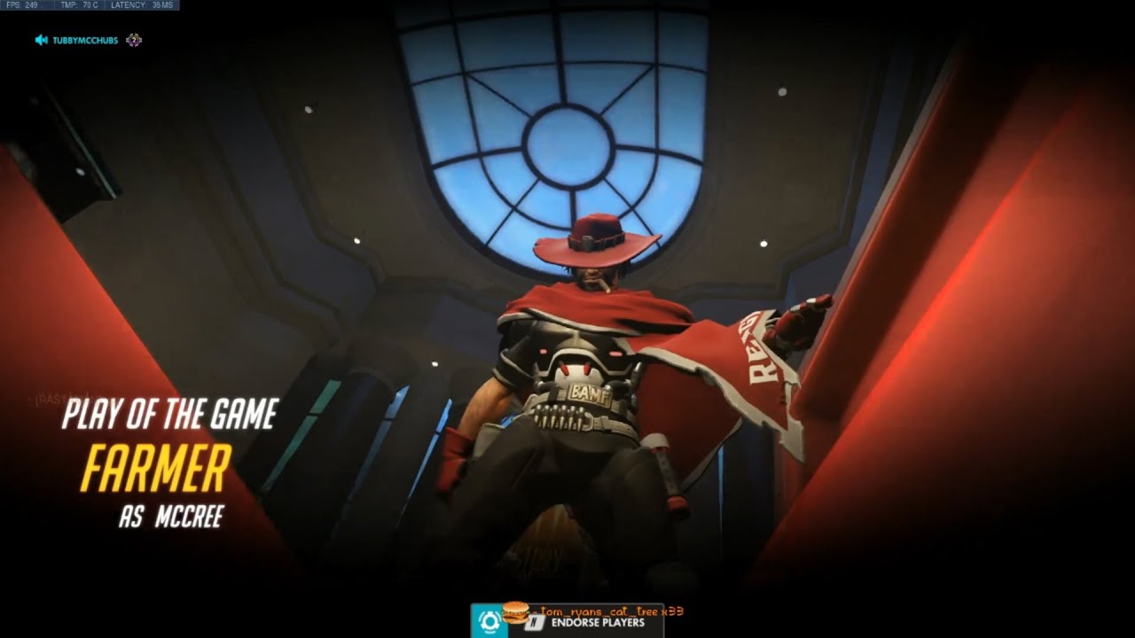 Overwatch Dafran Playing Mccree Like F.cking Human Aimbot -POTG-