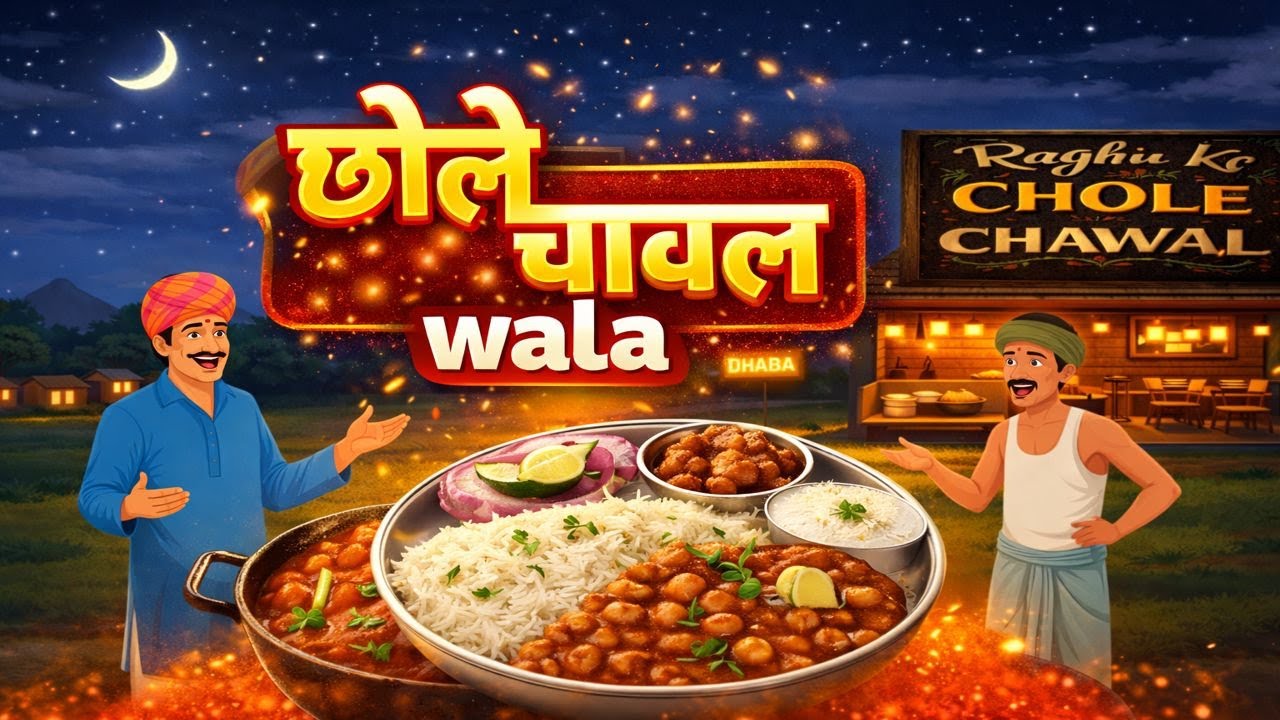 laalchi chole chawal wala | part-1| hindi cartoon story | bedtime stories