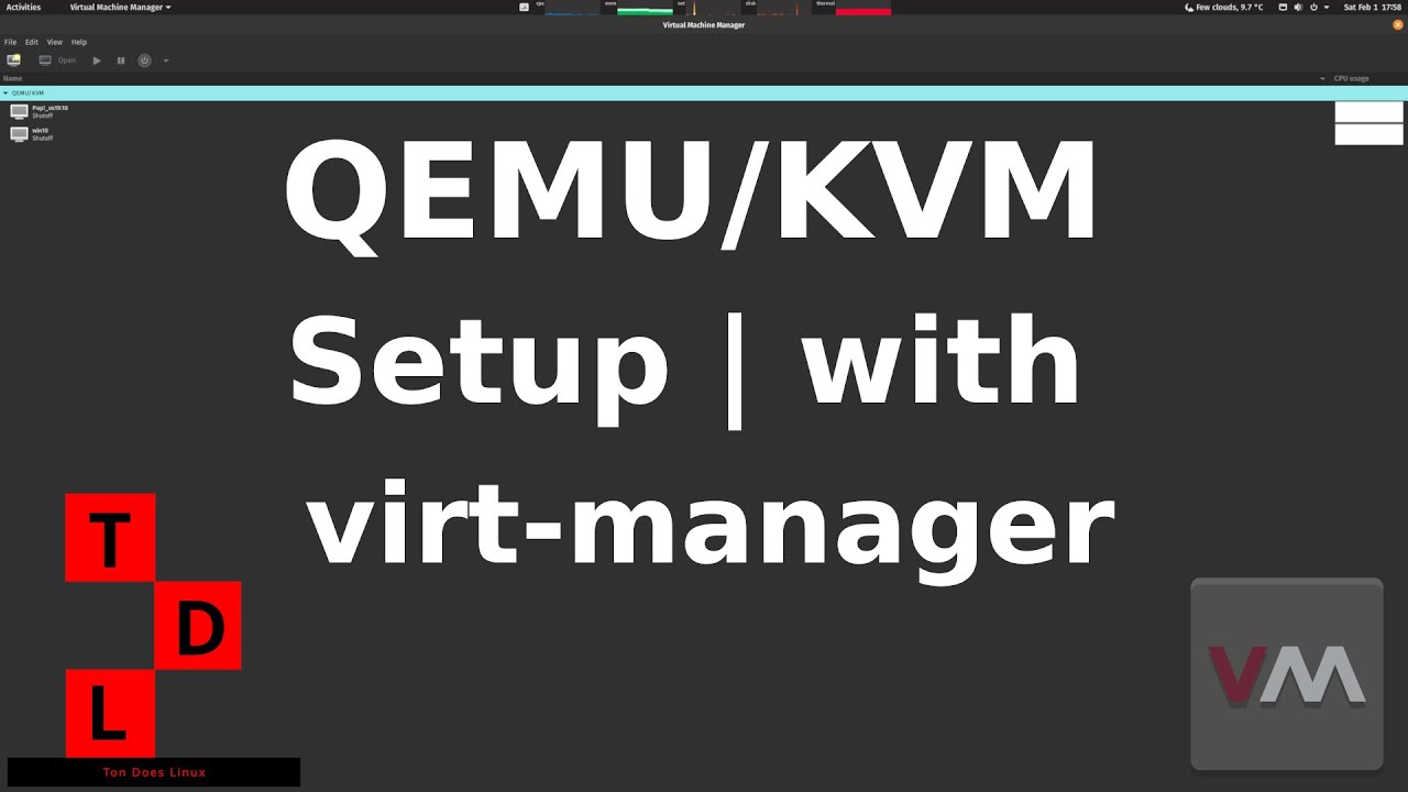 QEMU/KVM Setup | with Virt-Manager and OVMF (for UEFI)