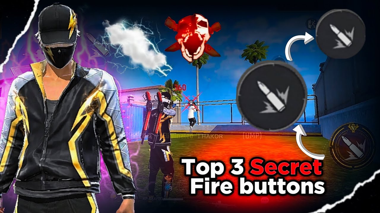 90% Players Don’t Know These 3 Fire Button Sizes 🤯 | Free Fire Headshot Trick