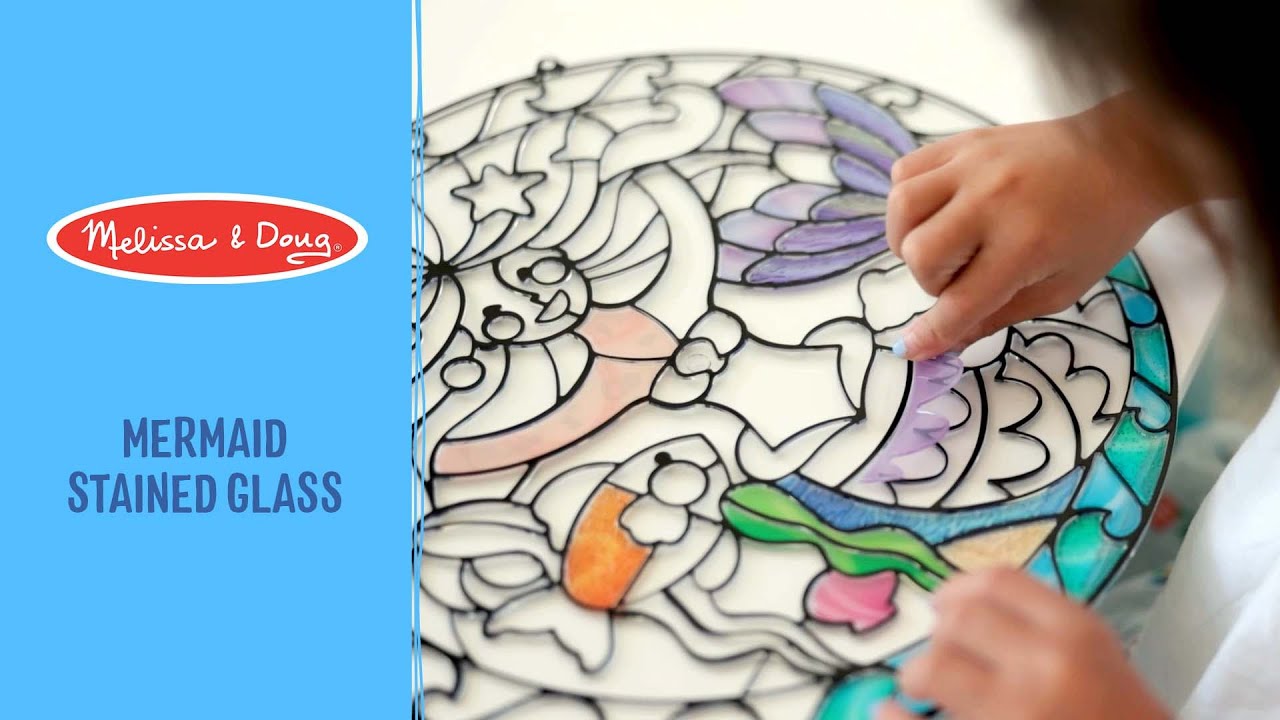 Melissa & Doug Stained Glass Made Easy - Mermaid