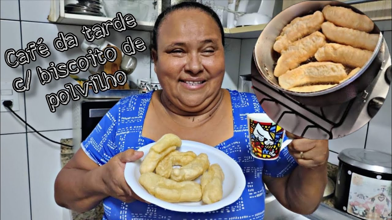 CAFÉZINHO DA TARDE - (PASSO A PASSO) - RECEITA BISCOITO DE POLVILHO 