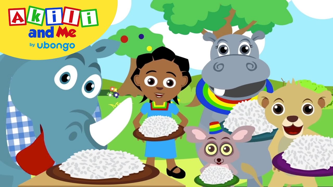 Episode 43: Who Likes Rice? | Episode of Akili and Me | Learning videos for kids