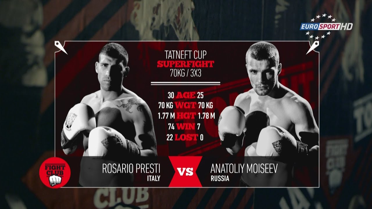 Rosario Presti vs Anatoliy Moiseev Tatneft Cup Fight Club Kazan