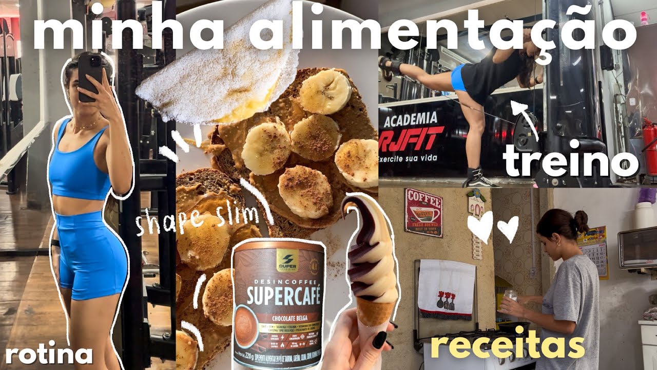 tudo o que eu COMO em um DIA | alimentação saudável, shape slim ✨