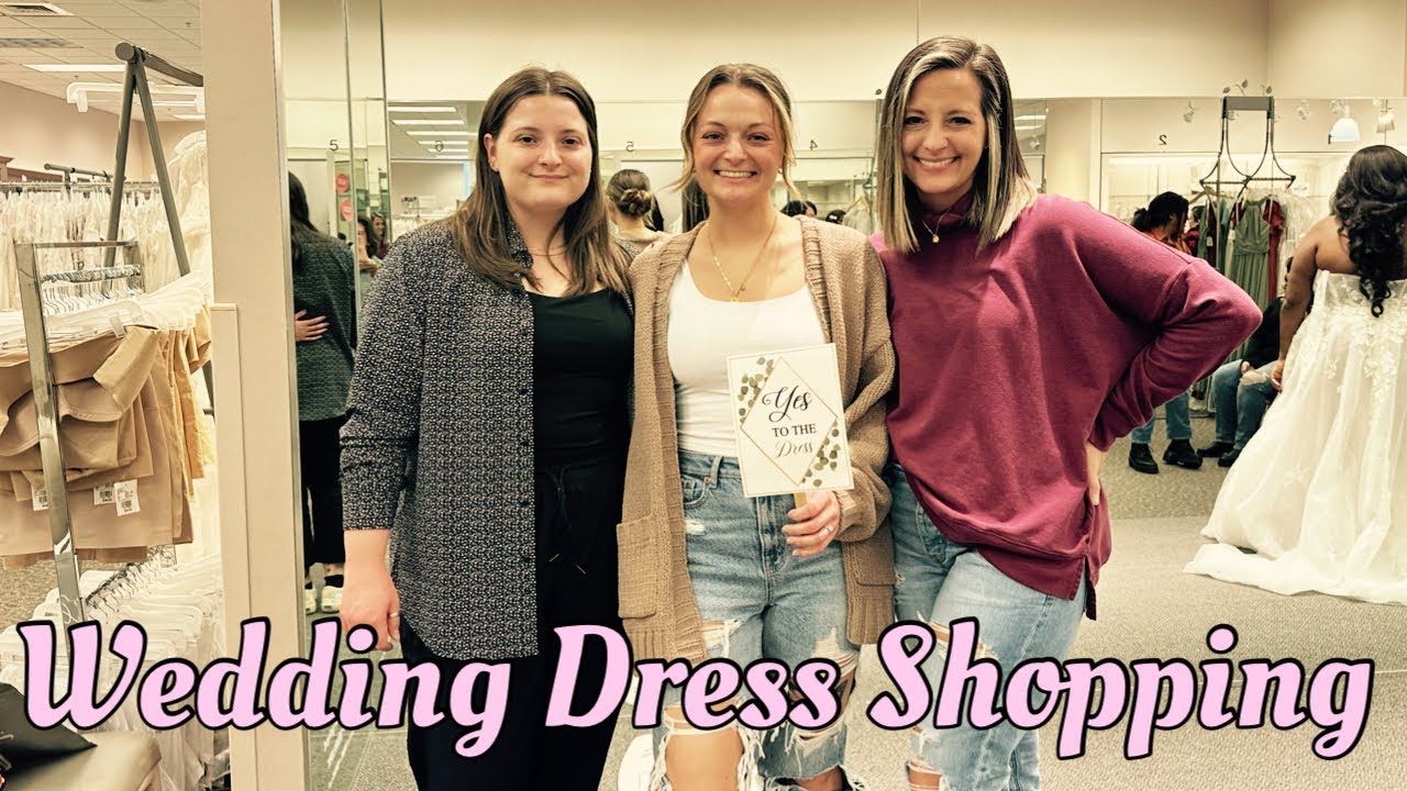 Full Dress Try On at David’s Bridal | Wedding Dress Shopping