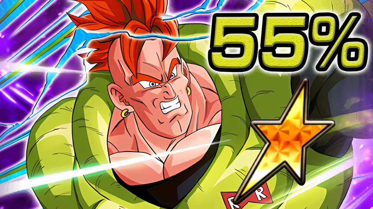 NO DUPES! 55% AGL DOKKANFEST ANDROID 16 SHOWCASE! Dragon Ball Z Dokkan Battle