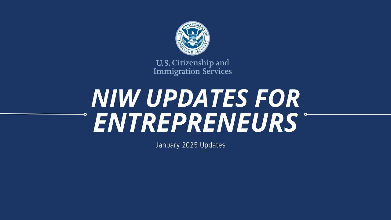 Новые правила USCIS: виза EB2 National Interest Waiver (NIW) для предпринимателей (январь 2025!) 🚀