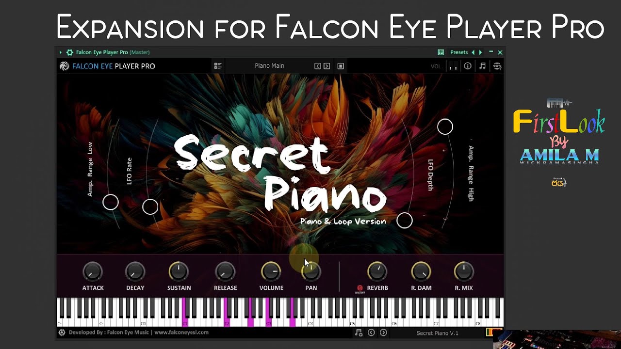 Secret Piano Expansion for Falcon Eye Player Pro - FirstLookbyAmilaM