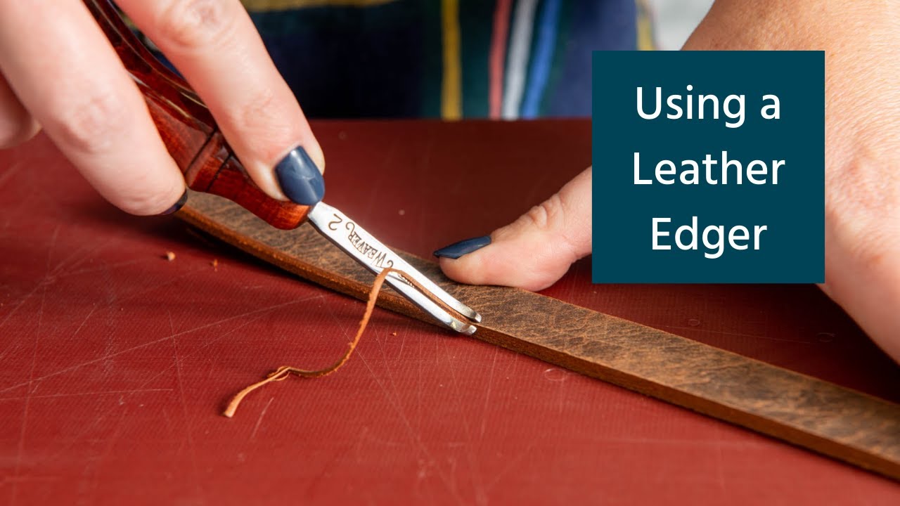 Working with a Leather Edger