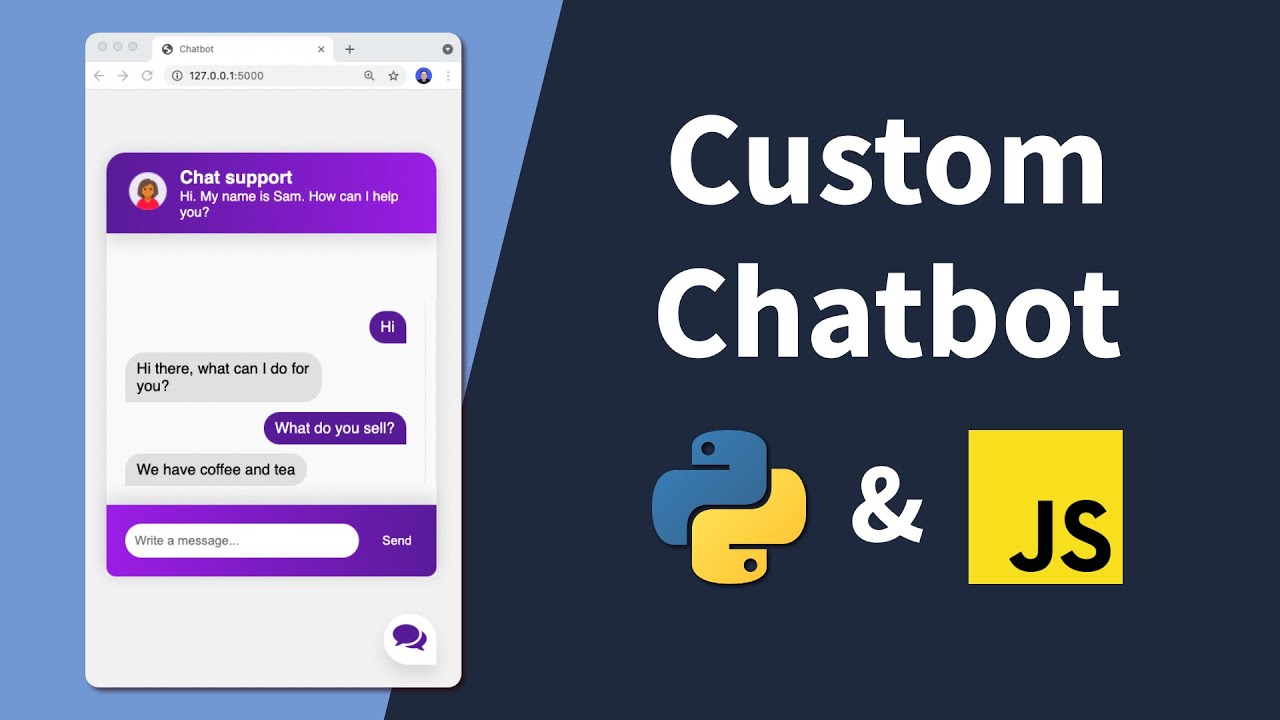 Создайте и интегрируйте свой собственный чат-бот на веб-сайт (Python и JavaScript)