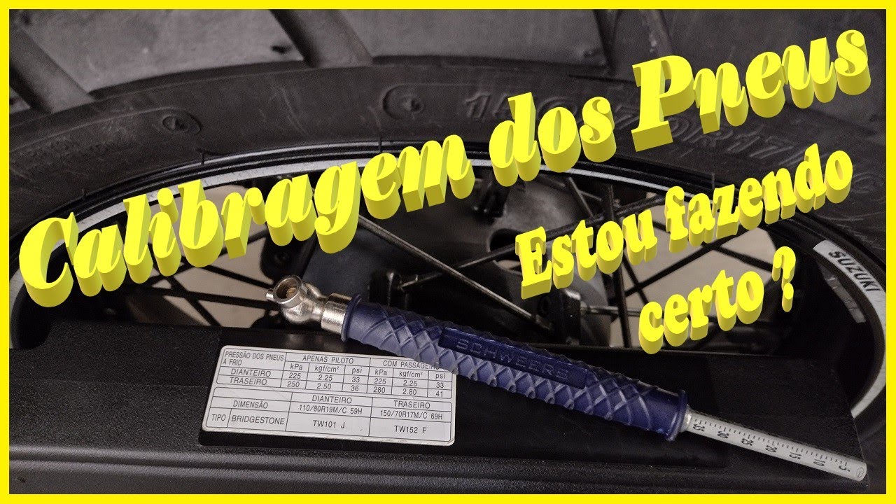 CALIBRAGEM CORRETA DOS PNEUS DA MOTO. MAIS SEGURANÇA, MAIOR DURABILIDADE DOS PNEUS E MELHOR CONSUMO