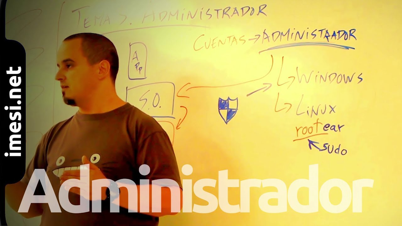 El usuario administrador en Windows / Linux (ISO - 3.1)