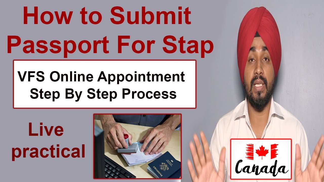 How to Submit Passport For Stamp l Live Practical for VFS Appointment Step by Step Process