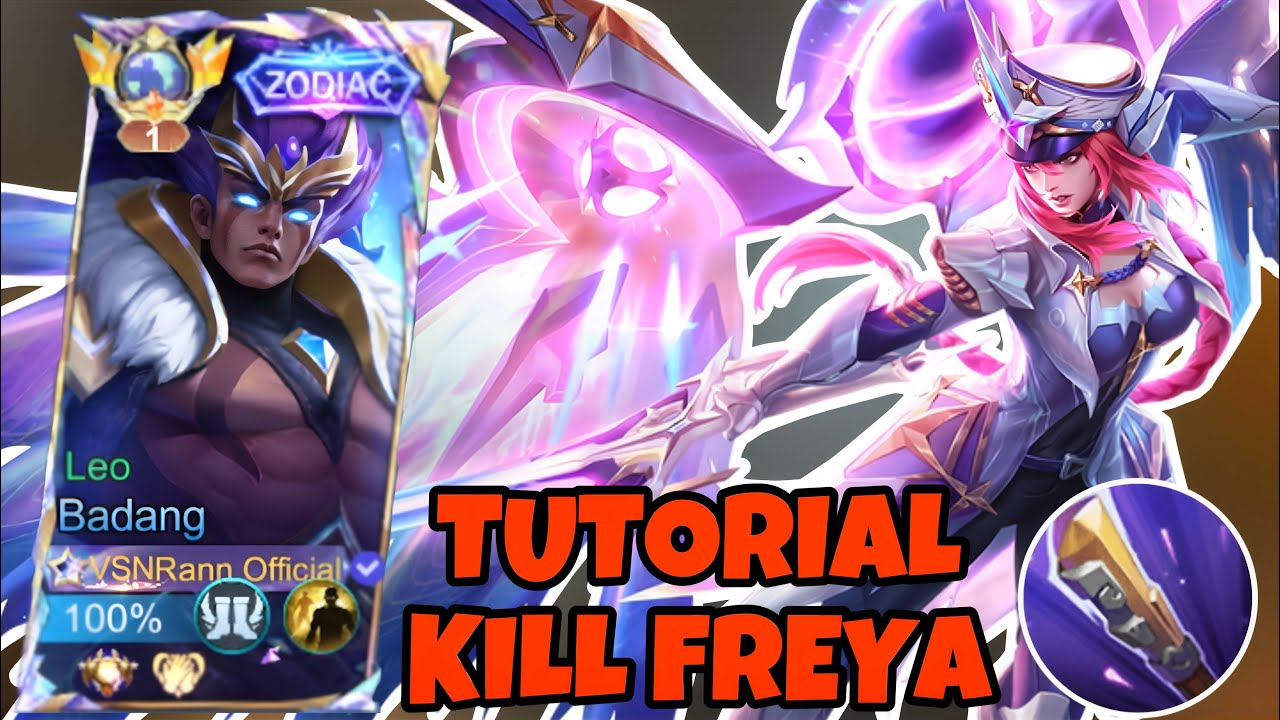 TUTORIAL KILL FREYA INSPIRE GAMEPLAY BADANG GLOBAL , MONTAGE BUILD DAMAGE!! | MOBILE LEGEND!!!