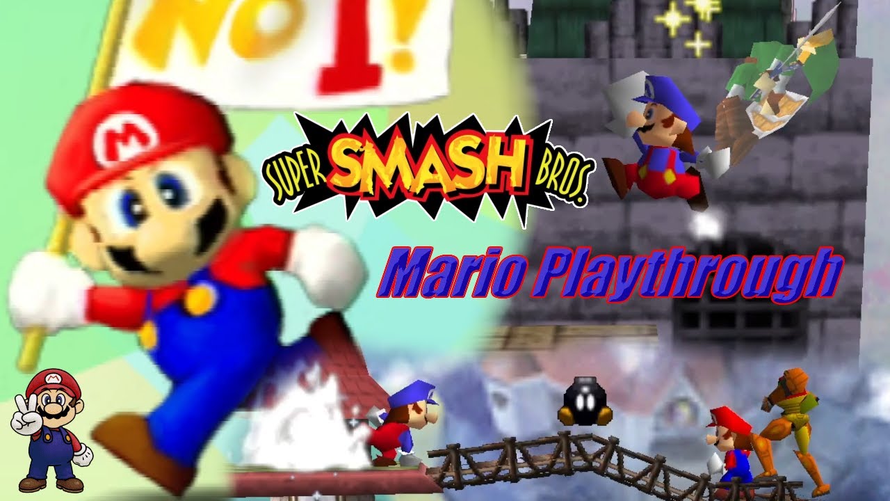 Super Smash Bros. (N64) - Mario Playthrough