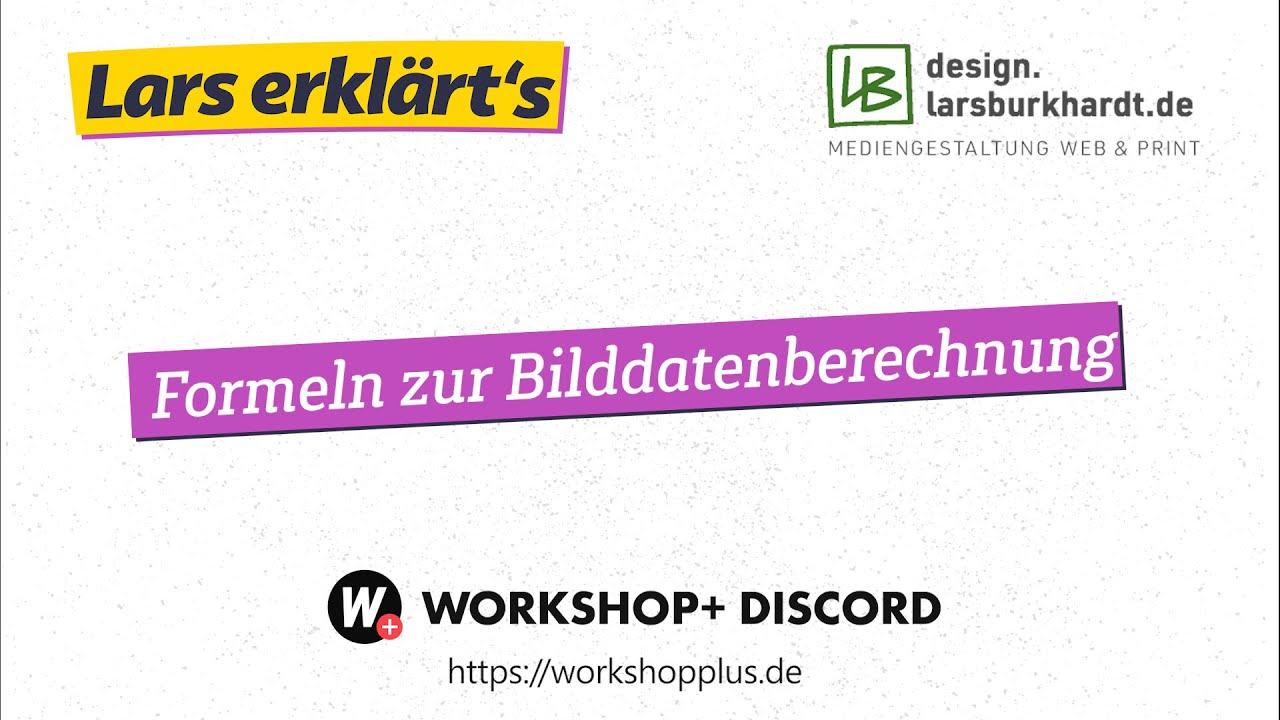 Bilddatenberechnung - 02/05 - Formeln