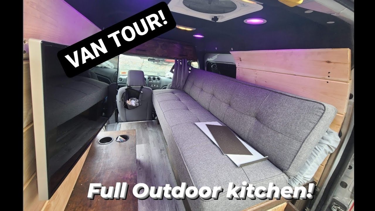 VAN TOUR! Transit Connect with full outdoor kitchen!