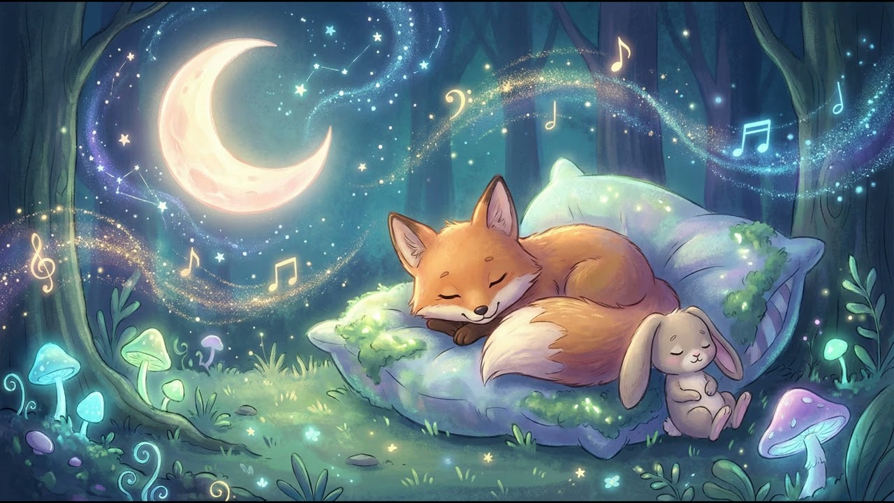 Deep Forest Sleep Music 🌙 Fall Asleep in 3 Minutes with Woodland Creatures • Healing Insomnia #7