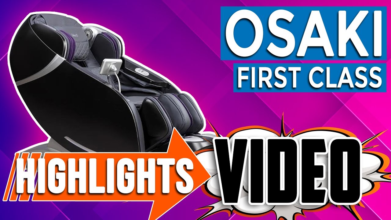 Osaki First Class Massage Chair (3D & TOUCH SCREEN!)