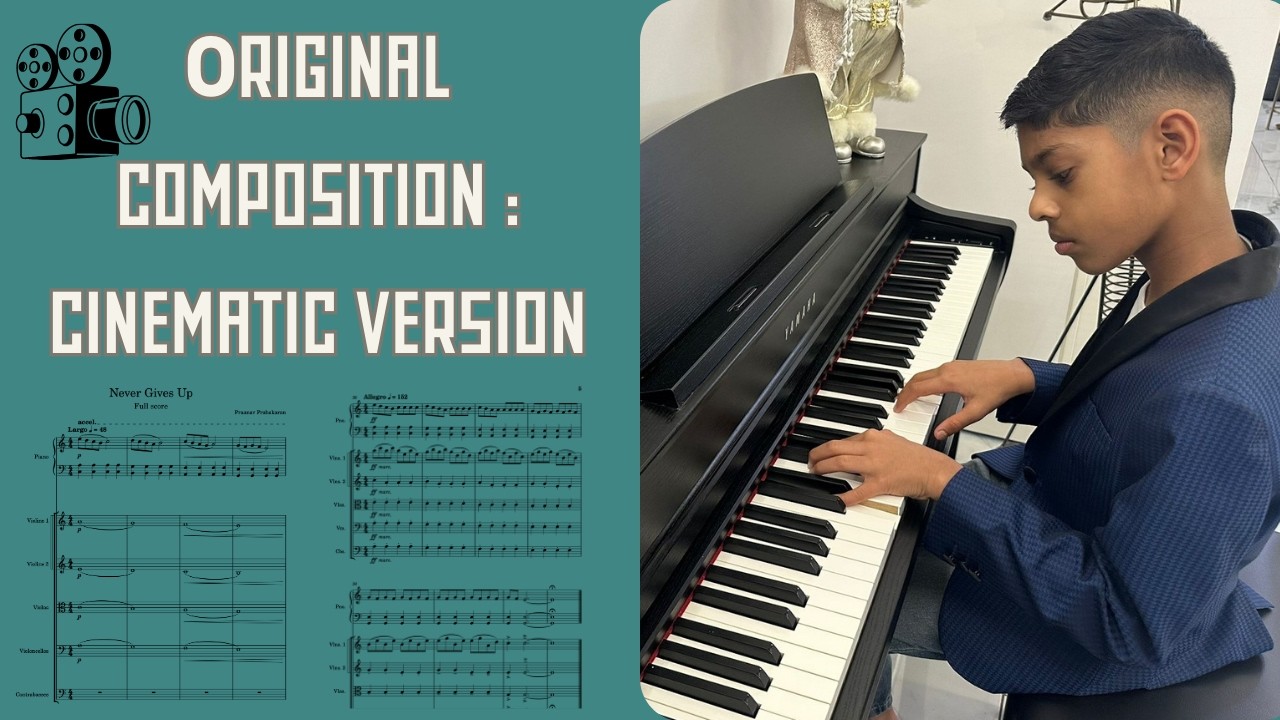 From Piano Idea to Cinematic Sound | Winning Composition: Never Gives Up