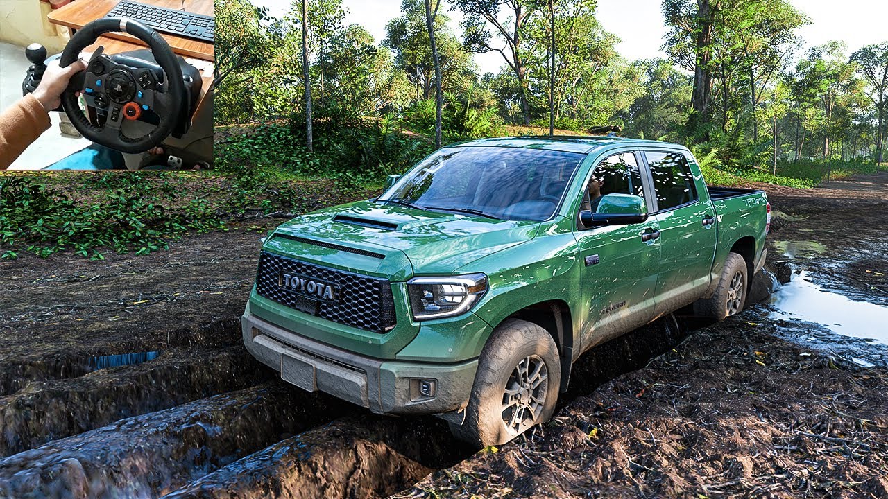 Toyota Tundra TRD Pro - Mud Offroading | Forza Horizon 5 | Steering Wheel Gameplay