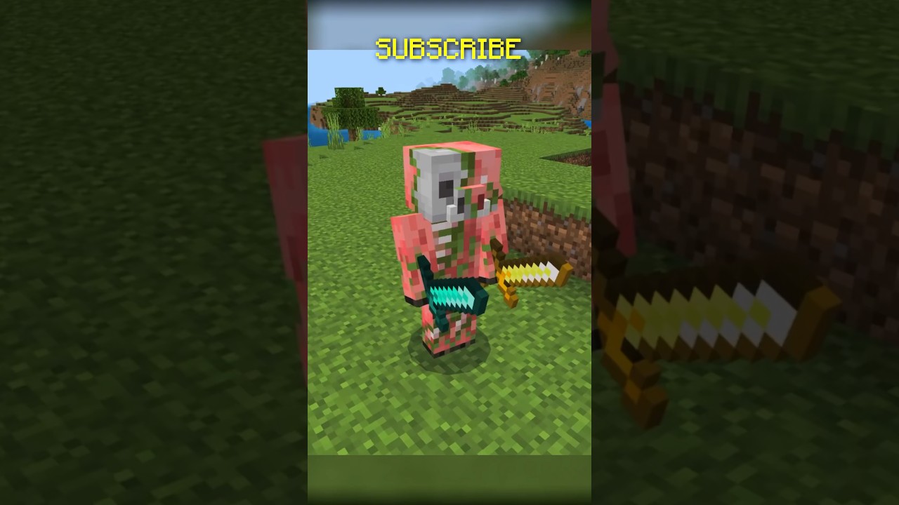 🤫 Rarest Zombified Piglin in Minecraft #minecraft #minecrafttutorial