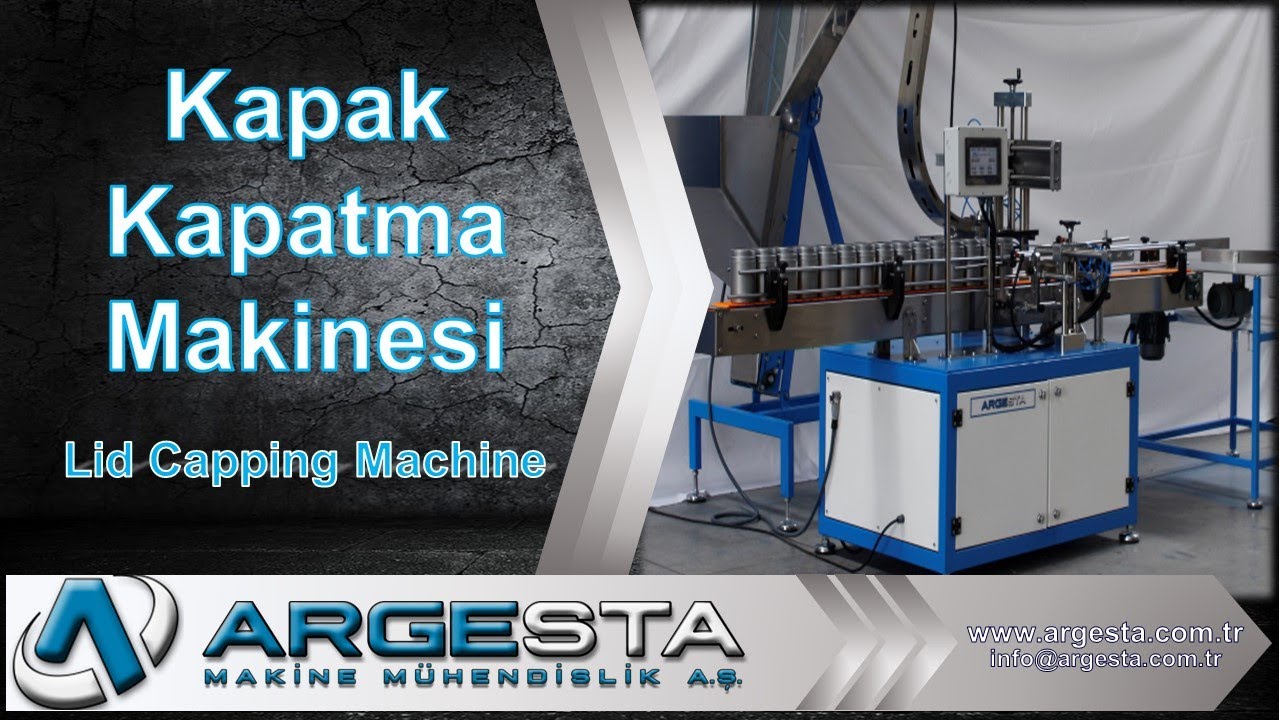 Kapak Kapatma Makinesi-Gres/ Capping Machine-Grease