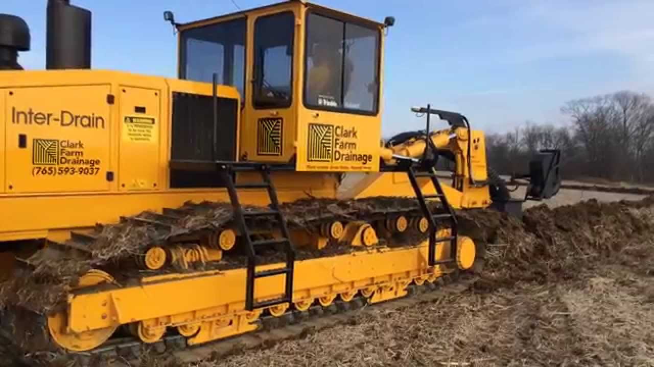 Inter-Drain 2050 SP Tile Plow 12 Inch Install