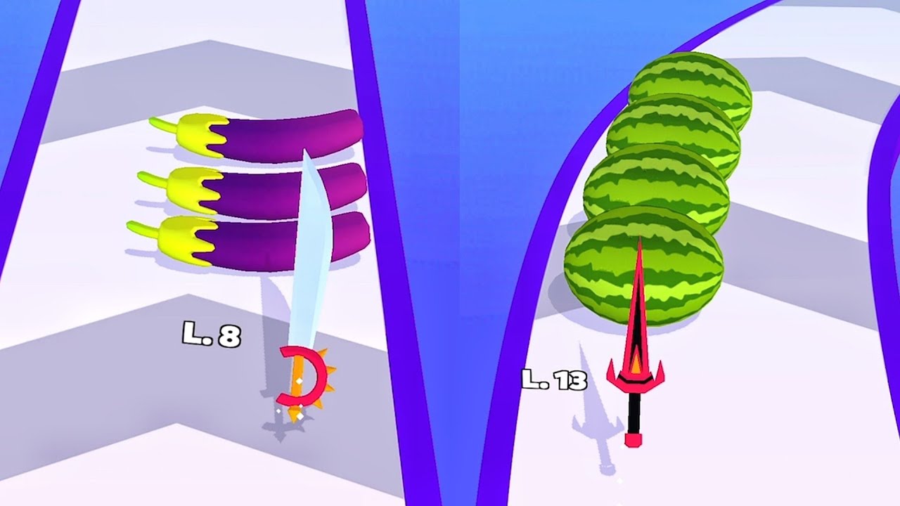 Level up Swords! Very satisfying and relaxing ASMR slicing game