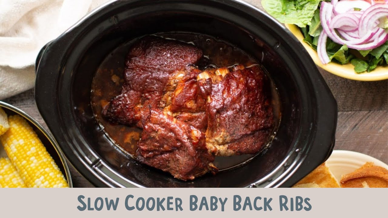🔥 Fall-Off-The-Bone Slow Cooker Baby Back Ribs: Tender, Juicy, and Irresistible! 🍖🍯