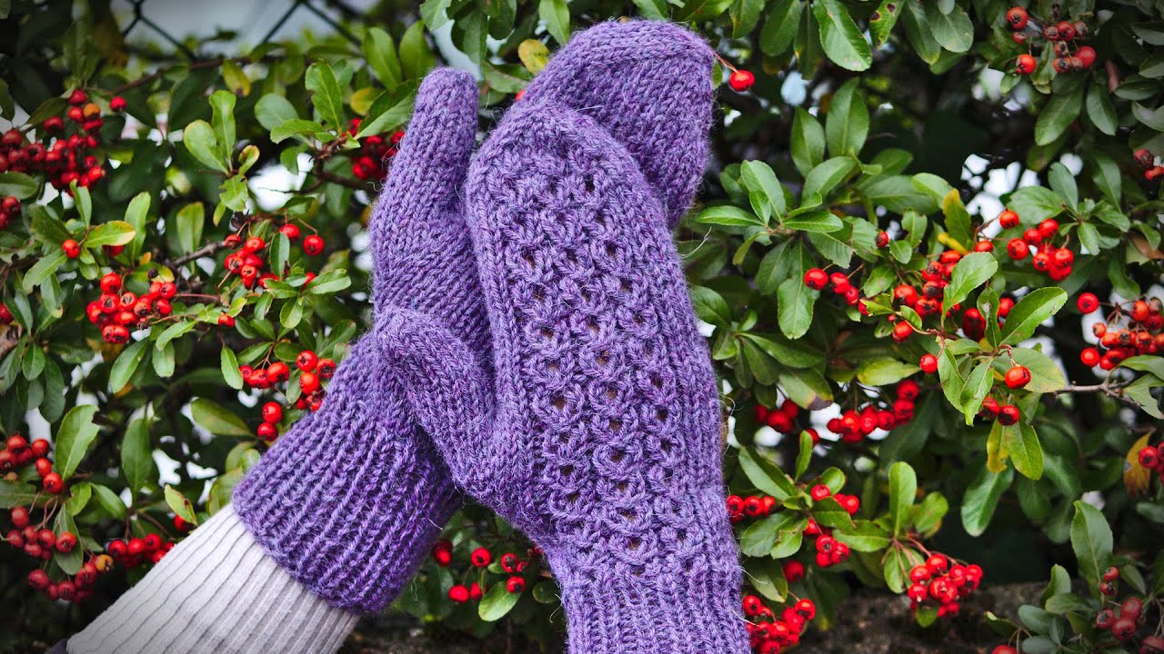 Moufles faciles pour hiver. Tutoriel tricot étape par étape ( première partie ) 