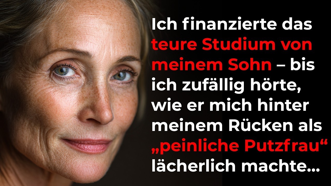 Ich finanzierte meinem Sohn das Studium 12 000€! – bis er sagte, er 'schäme sich' für mich…