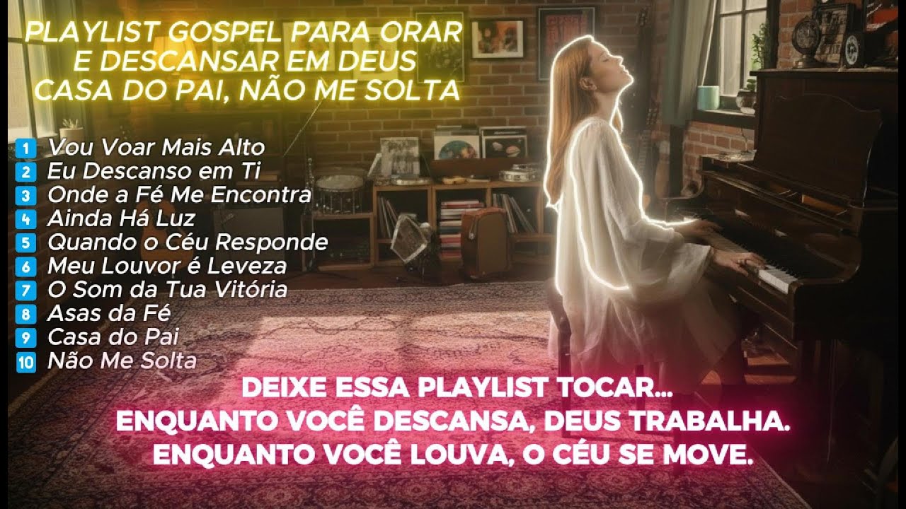 Playlist Gospel Para Orar e Descansar em Deus | Casa do Pai, Não Me Solta