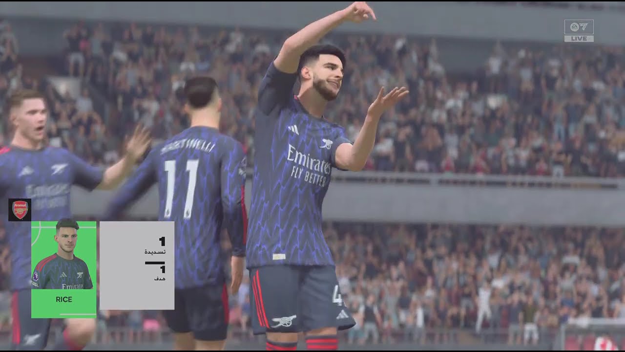 نهائي انا ارسنال ضد اخوي برشلونه والنتيجه😂✌️🏆|FC26