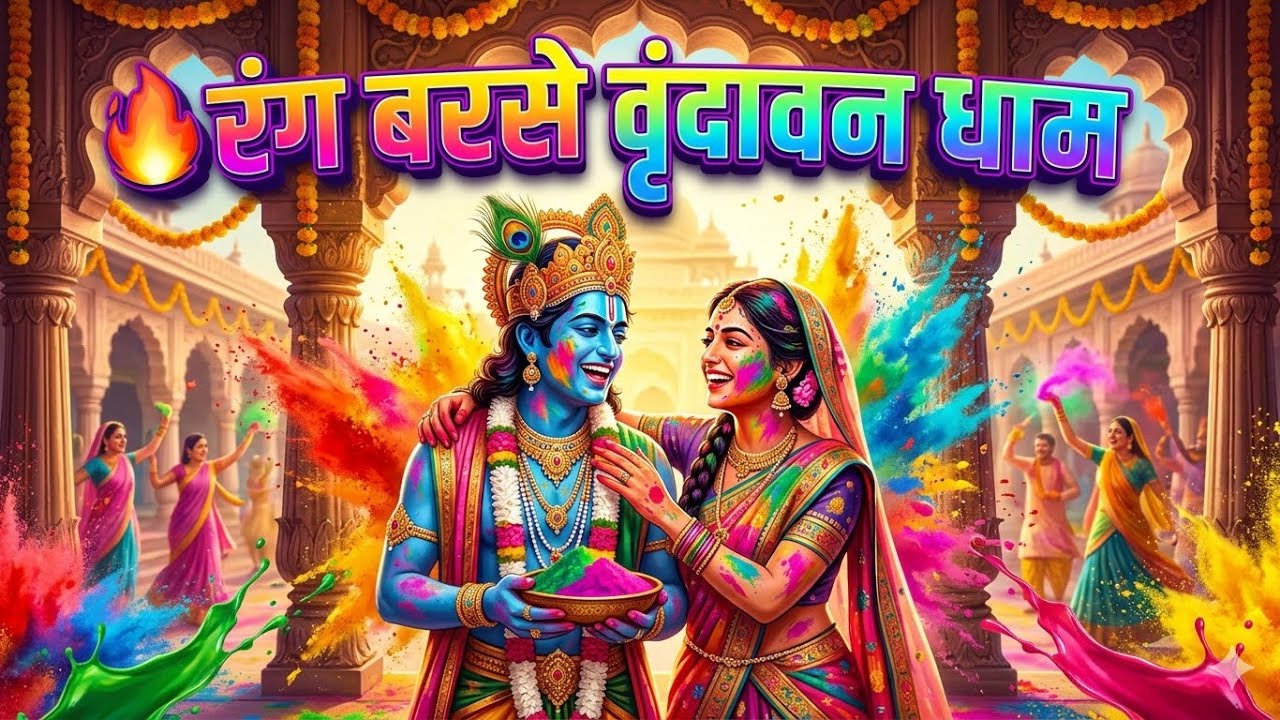 🔥 रंग बरसे वृंदावन धाम | Radha Krishna Holi 2026 | Must Listen Bhajan 🌸| Barsane Wali Holi ✨