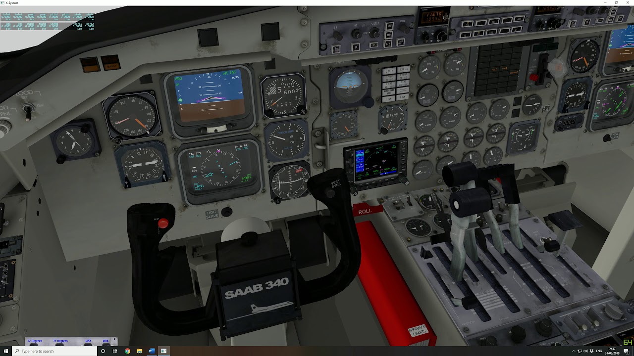 X-Plane 11 Saab 340 Tutorial: Engine Failure into DME arc for the ILS