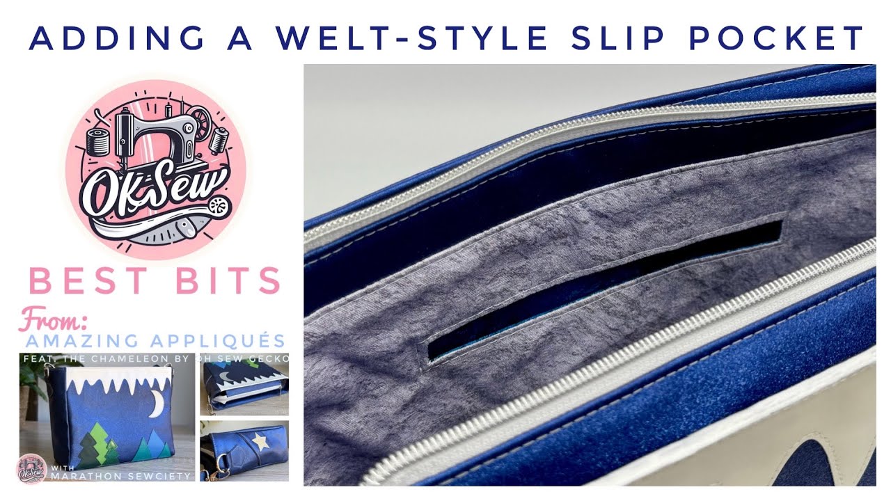 Adding A Welt Style Slip Pocket - OKSew Best Bits