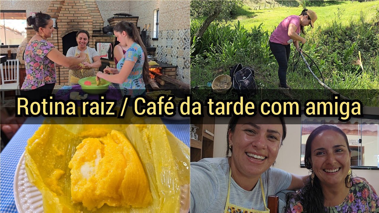 ARRUMANDO ÁGUA+CUIDANDO DOS BICHOS/FIZ PAMONHAS PRA UM CAFÉ DA TARDE 'MADE IN ROÇA'🌽