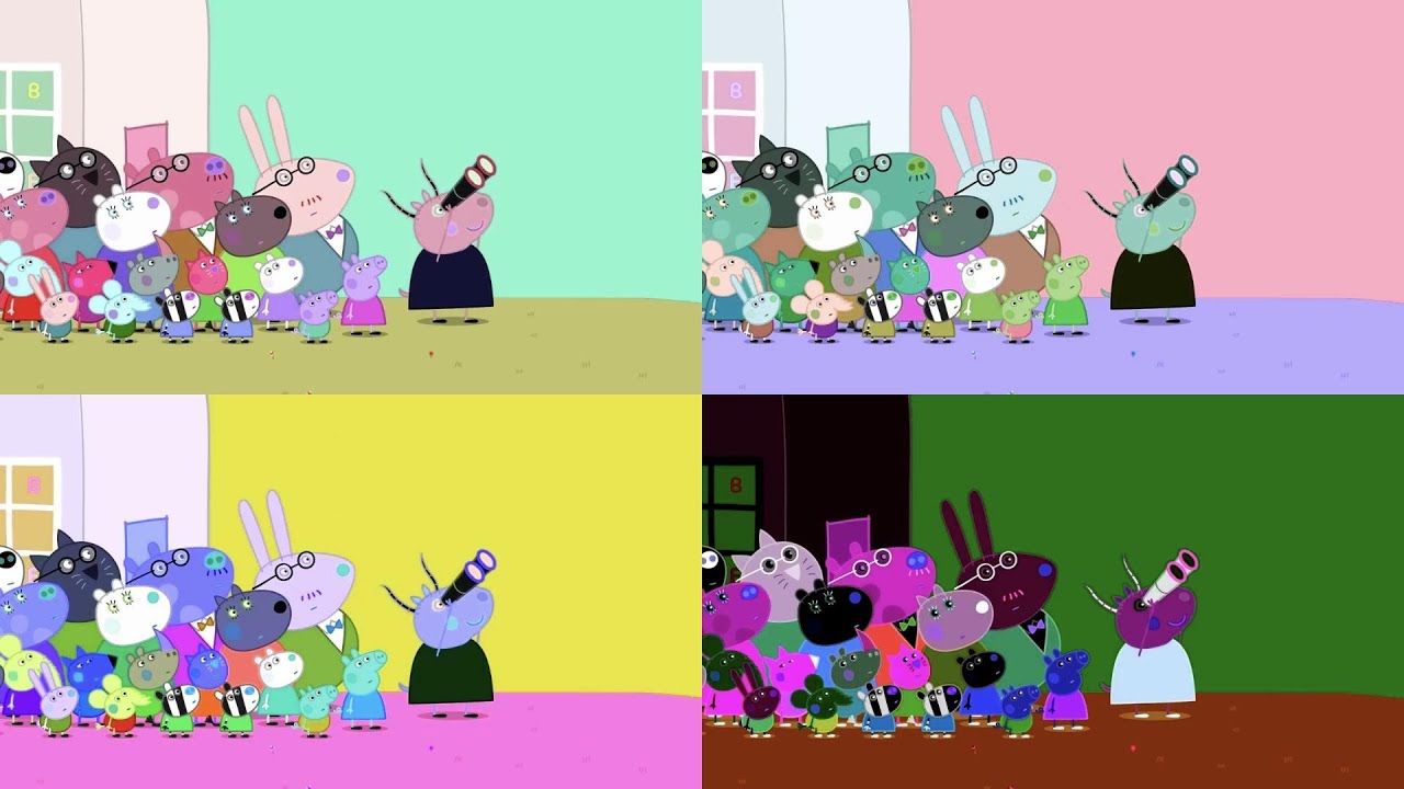 There She Goes! No Wait! Daddy Pig! Four parison Peppa Pig (Sponsored by: Klasky Csupo 2001 Effects)