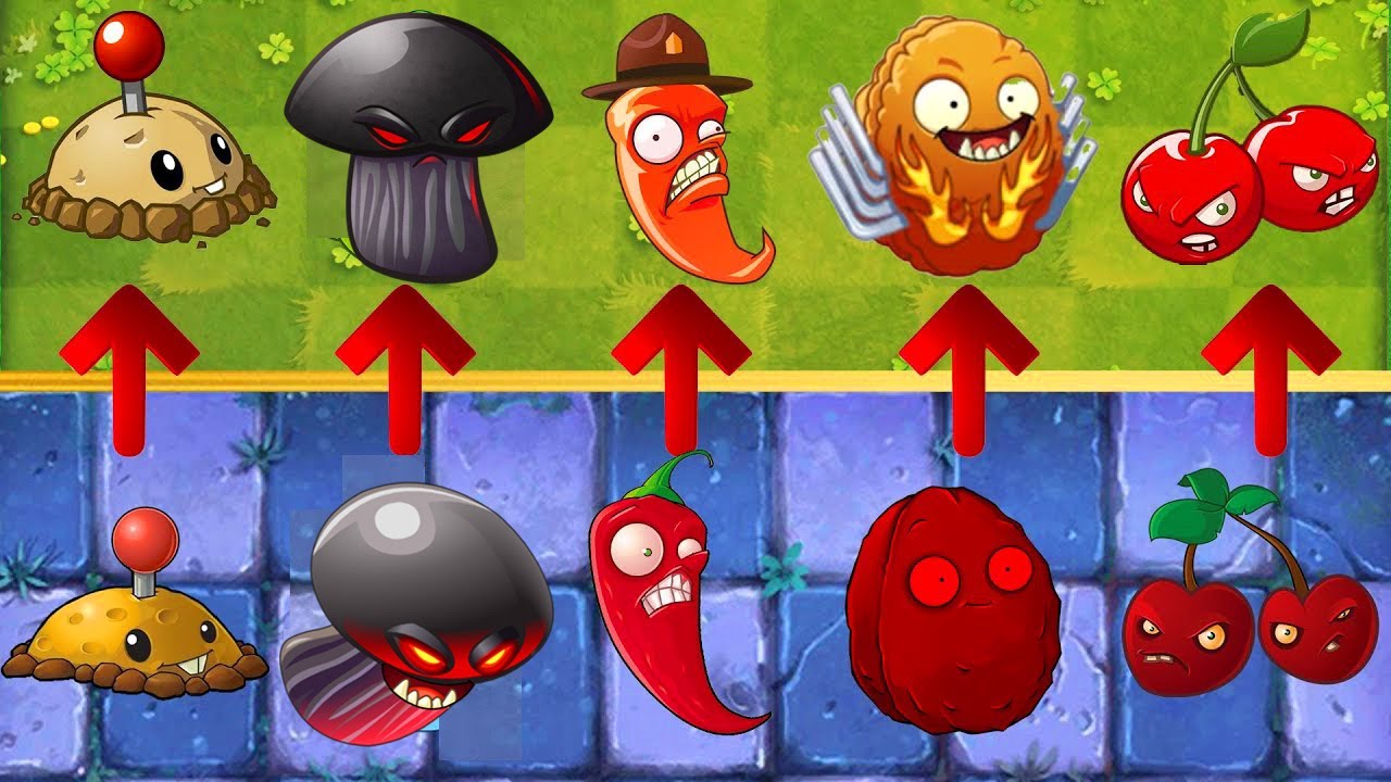 All Plants PVZ 1 vs PVZ 2 - Who Will Win? - Team Plant Vs Team Plant (Synthetic Full)